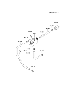 Fr600v-Cs17 Fuel Tank And Fuel Valve Diagram and Parts List for FR600V-CS17  Cub Cadet Lawn Tractor